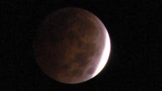 A view of the lunar eclipse