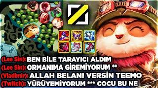 MİD Teemo Ormana Giremiyolar KUDURDULAR !! Yayıncı Geldi Karşıma !!