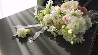 A vibrant wedding bouquet of fresh flowers symbolizes the deep love between two individuals on their