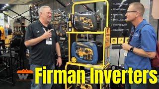 New for 2024: Firman  W01784 WH03242 W03385 Inverter Generators With Dual and Tri Fuel Options