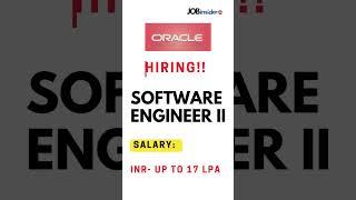 Oracle hiring through Off Campus Drive 2023 | Software Engineer job | Fresher Job | SDE Job