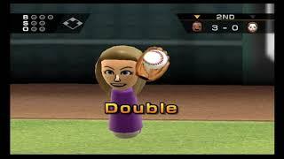 Wii Sports Baseball Andy vs Elisa