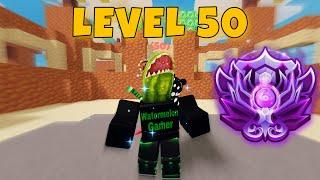 I finally reached LEVEL 50 (Roblox BedWars)