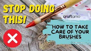 How To Clean Paint Brushes | Craftamo