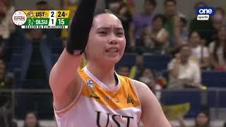 UST POUNCES DLSU to take match win  | UAAP SEASON 86 WOMEN'S VOLLEYBALL