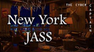 New York City  Night with Cozy Coffee Shop Ambience with Smooth Piano Jazz Music to Relax