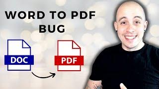 Word to PDF Alternate Text Error | Adobe Acrobat Pro DC