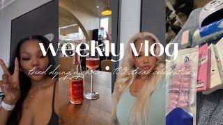 WEEKLY VLOG : TRIED DYING MY HAIR + OVERNIGHT BLOWOUT + 100 STREAK CELEBRATION WITH BRUTAL FRUIT