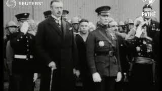 FRANCE / USA: Coffin of US Unknown Warrior Leaves Chalons for America. (1921)