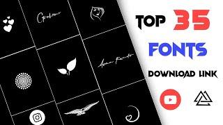 TOP-35 FONTS DOWNLOAD | ADD CUSTOM FONTS IN ALIGHT MOTION | NEW FONTS FREE DOWNLOAD | BALE TECH.