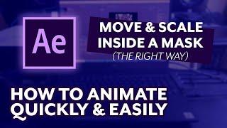 How to Easily Move and Scale video inside a mask in AE