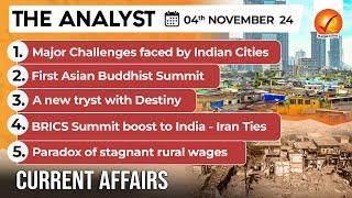 Current Affairs Today: The Analyst 4 November 2024 | Newspaper Analysis | Vajiram And Ravi