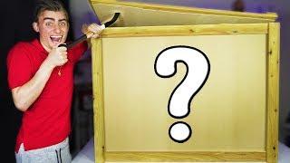 WE BOUGHT A GIANT GAME CRATE WHAT'S INSIDE IT!? (unboxing iphone 11!?) FUN TOY BOX OPENING!!