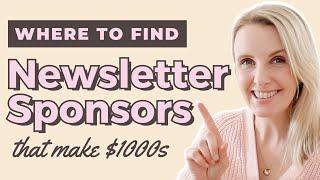 How to make thousands in EVERY Newsletter With Sponsorship