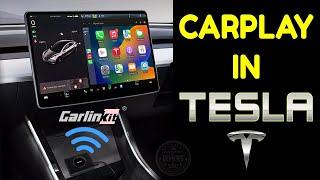 TESLA CarPlay Adapter 2023   CARLINKIT T2C    UNBOXING REVIEW