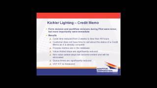 Webinar featuring Kichler Lighting and Business Process Automation By Adaptive Corp
