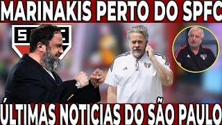 EVANGELOS MARINAKIS MUITO PERTO DA PARCERIA COM O SPFC! NOTICIAS DO SÃO PAULO HOJE