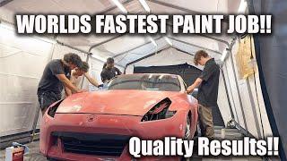 WE PAINTED A CAR FROM START TO FINISH IN JUST 8 HOURS!!