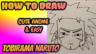 easiest way to draw tobirama (naruto) #shorts