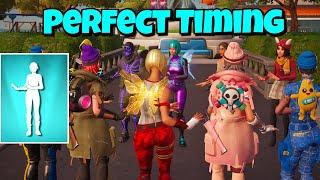 Fortnite Perfect Timing - Social Climber Emote  (It Goes Like Nanana )