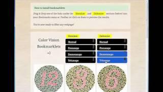 Colorblind Simulator and Daltonize Bookmarklets in Firefox