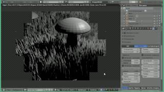 Настройка модели травы в Blender