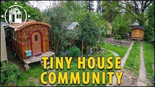 Small backyard DIY Tiny House Community - Full Tour (Oregon)