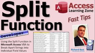 Using the Split Function in Microsoft Access VBA to Break Apart Strings into Individual Field Values