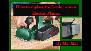 How To Change a Planer blade | @MrMacHowto