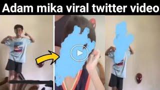 Adam mika viral twitter video/Nik Adam Mika Viral Video/Adam Mika Twitter viral video/Nik Adam Mika