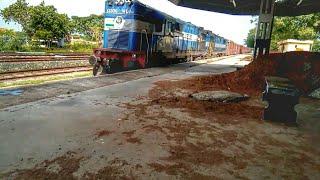 #WDG3A Goods Train Passing At Cuddalore Port Junction |