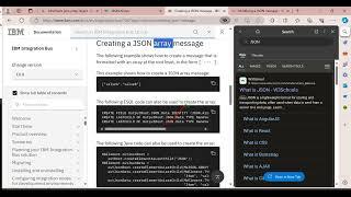 23 Creating a JSON array message Statement IN IBM IIB ESQL