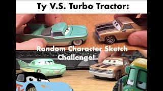 T Toy Reviews Ty V.S. World Renowned Turbo Tractor-Disney Cars Random Character Sketch Contest!