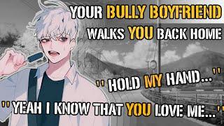 Your Bully Boyfriend Walks You Home From Class [M4A] [Boyfriend ASMR] [Tsundere] [Kissing]