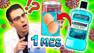 Dejando COMIDA 1 MES EN ENJUAGUE BUCAL LISTERINE | Experimento Curiosidades con Mike - T4 E37