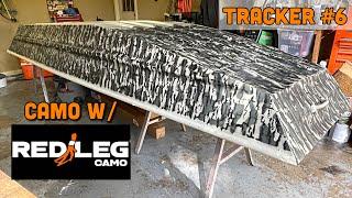 Painting Camo on a Boat using RedLeg Stencils | Tracker Jon Boat