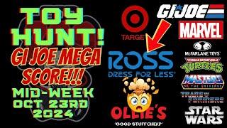 TOY HUNTING AND FINDING NEW ACTION FIGURES OCT 23rd GI JOE CLASSIFIED ROSS MEGA SCORE!! DEALS!!