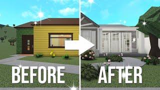 Renovating The Bloxburg Starter House Into a Realistic House (Roblox)