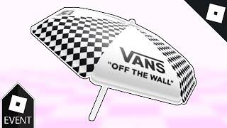 [EVENT] How to get the VANS BLACK WHITE CHECKERBOARD UMBRELLA in VANS WORLD | Roblox