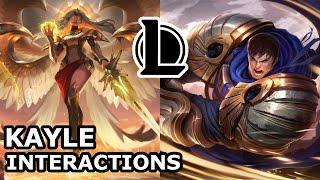 Kayle Interactions with Other Champions | HE'S DRAWING HIS POWER FROM HER | League of Legends Quotes