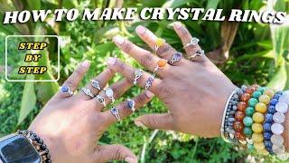 How To Make Wire Wrapped Crystal Rings