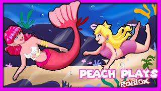  ESAPE EVIL MERMAID [FIRST PERSON OBBY] | Peach Plays Roblox Save Little Mermaid