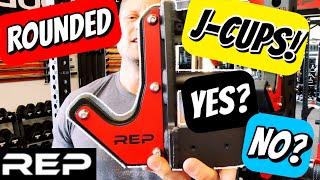 REP FITNESS ROUNDED SANDWICH J-CUP REVIEW! |  Garage Gym and home gym tips!