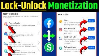 Facebook Monetization Tools Locked To Unlock Process  | Fb Tools Lock problem