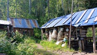 Якутия ТАЕЖНАЯ ИЗБА на реке. Ночуем в ЗИМОВЬЕ, топим БАНЮ.