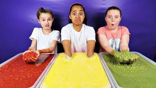 KIDS VS FOOD CHALLENGE!! Custard - Peas - Tomato