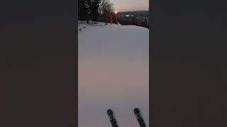 Big Air Off of a Side Hit #skiing #pleasantmountain