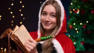 ASMR - Santa Needs Your Help! (packing gifts, naughty list & making cookies)