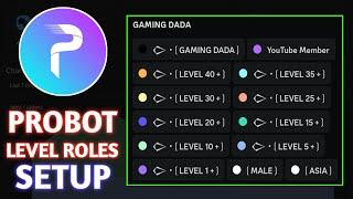 How to setup probot Level Roles, Rank Roles on Discord (EASY TUTORIAL for Mobile + PC Users)