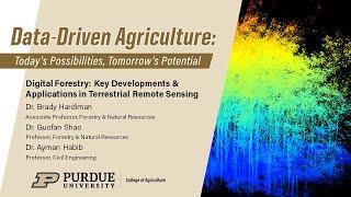 Digital Forestry Webinar: Key Developments and Applications in Terrestrial Remote Sensing